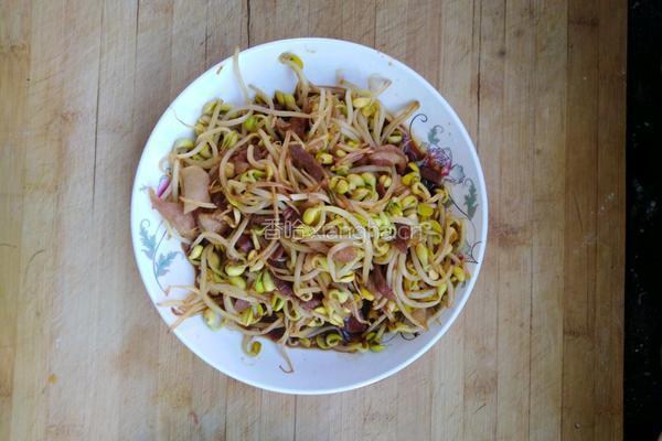 肉炒黄豆芽的做法图解5
