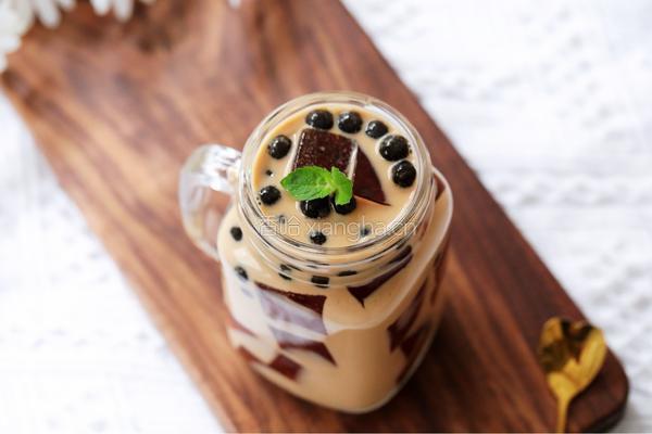 茶冻撞珍珠奶茶的做法图解15