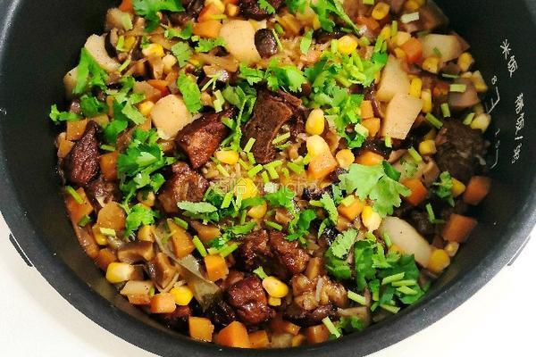 电饭锅糯米排骨饭的做法图解14