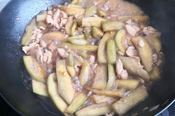 鸡胸茄子煲的做法图解8