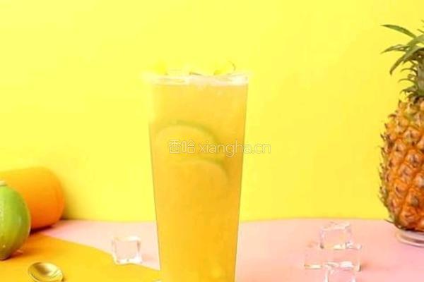 金菠萝爆柠茶的做法图解10