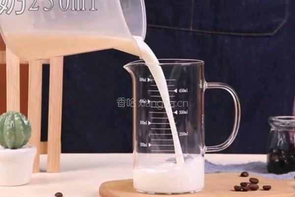 雪顶可可奶茶的做法图解1