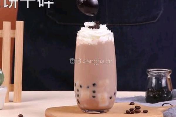 雪顶可可奶茶的做法图解10