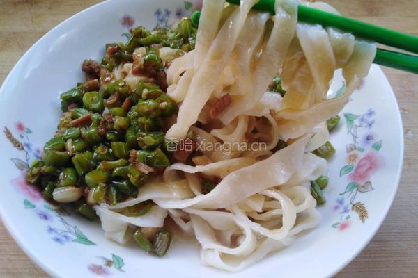 豆角肉丝手擀面的做法图解7