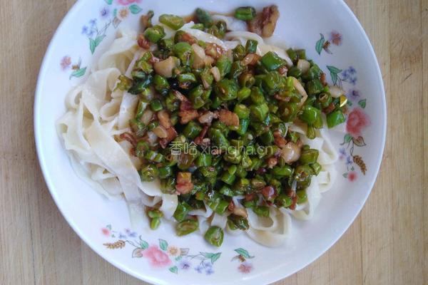 豆角肉丝手擀面的做法图解6