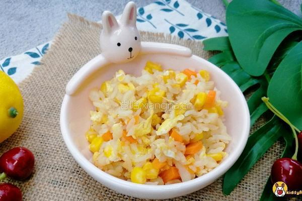 三色贝柱炒饭