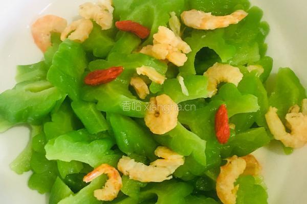 海米拌苦瓜的做法图解8