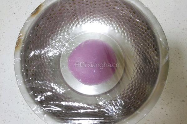 紫薯豆沙麻薯华夫饼的做法图解4