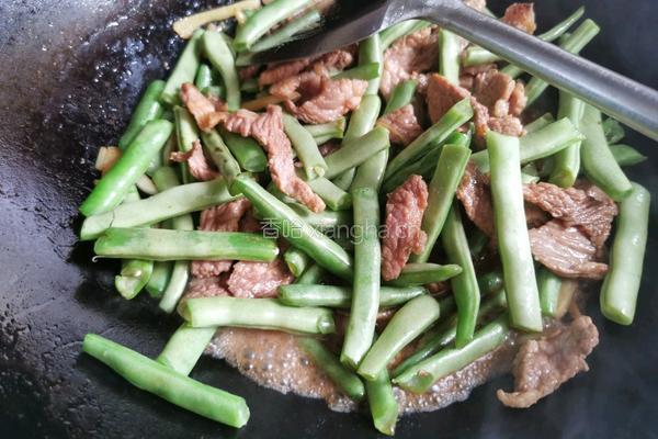 四季豆炒肉的做法图解5