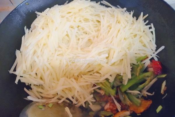 土豆丝炒肉的做法图解8