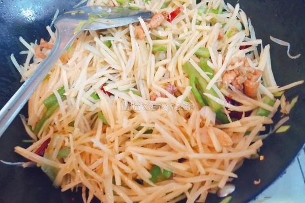 土豆丝炒肉的做法图解9
