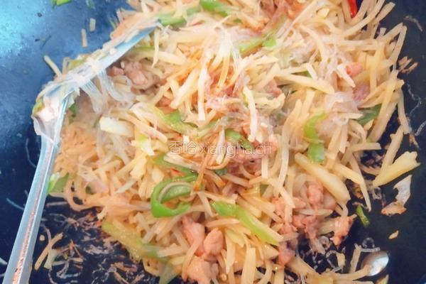 土豆丝炒肉的做法图解12