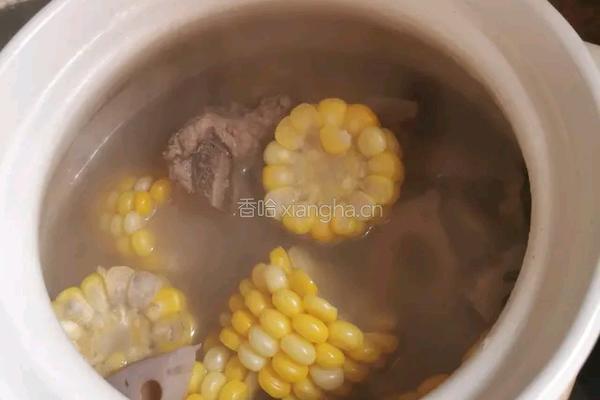 玉米莲藕排骨汤的做法图解8