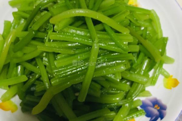 红薯梗炒过油肉的做法图解1