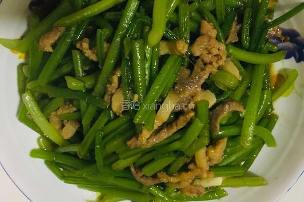 红薯梗炒过油肉的做法图解10