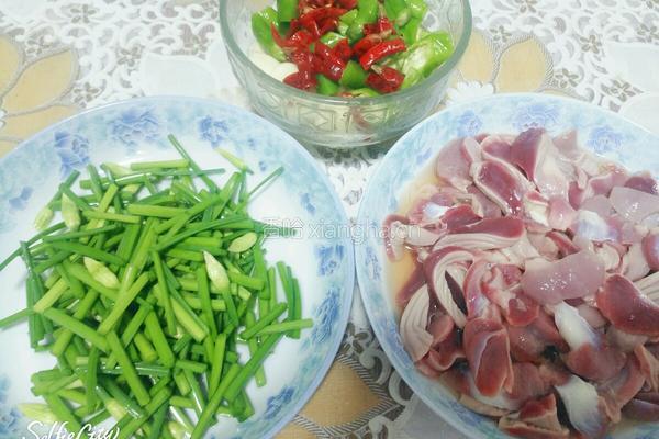 香辣鸡胗的做法图解1