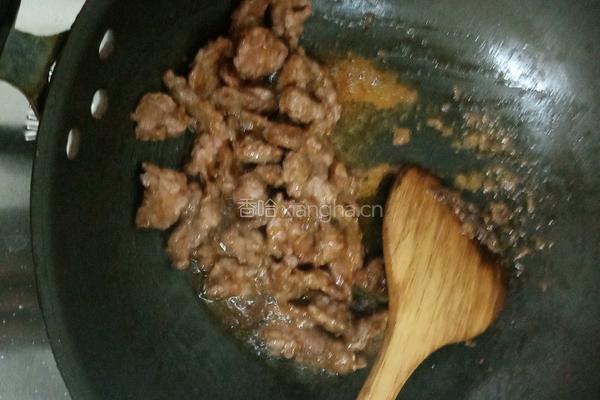 芥兰炒牛肉的做法图解6