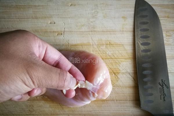 酱烧鸡胸肉的做法图解2