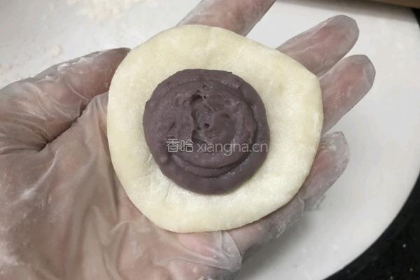 香芋紫薯糯米饼‼️免烤箱糯叽叽的做法图解10