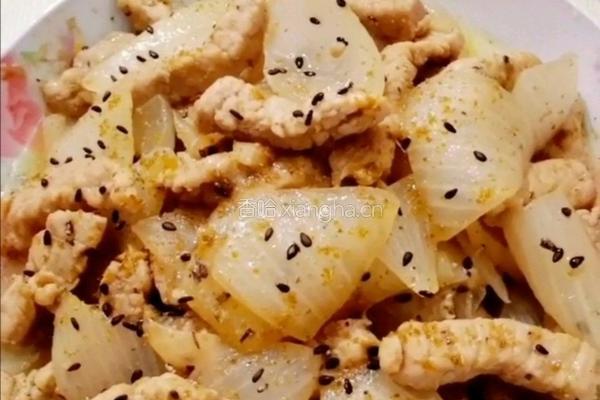 孜然炒圆葱里脊肉