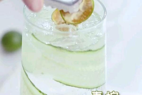 低卡路饮品｜青瓜柠乐的做法图解5
