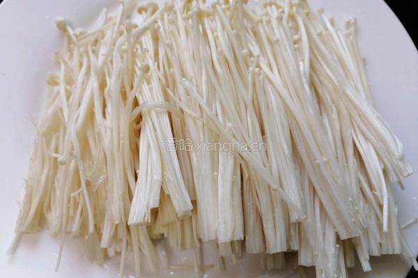 蒜蓉粉丝蒸金针菇的做法图解3