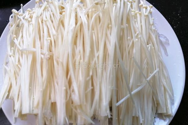 蒜蓉粉丝蒸金针菇的做法图解5