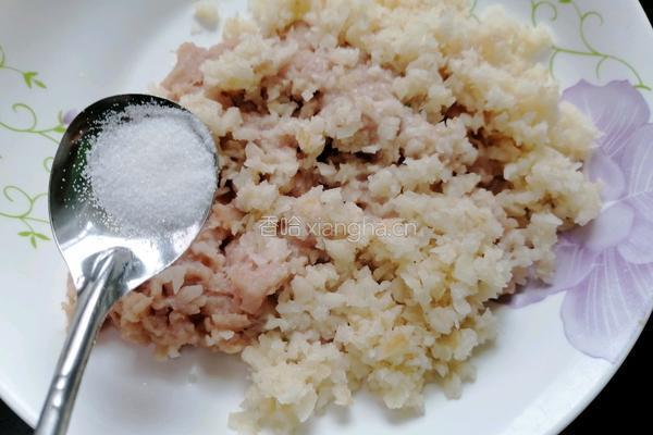 莲藕肉丸的做法图解2