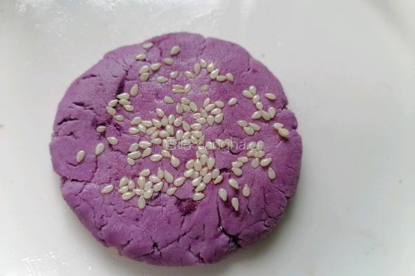 紫薯芝麻饼的做法图解6