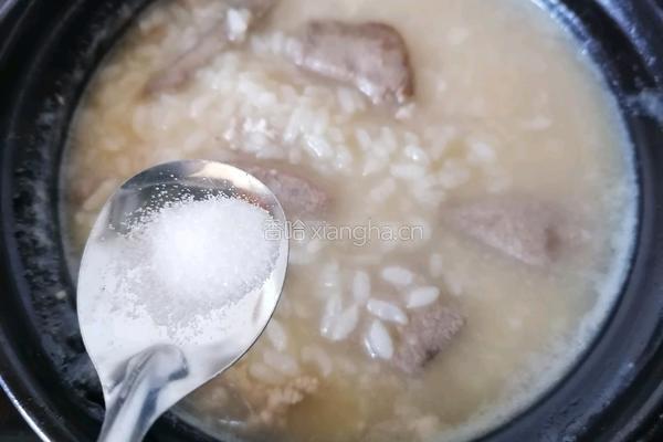 猪肝瘦肉粥的做法图解8