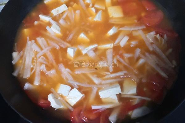 金针菇豆腐汤的做法图解9
