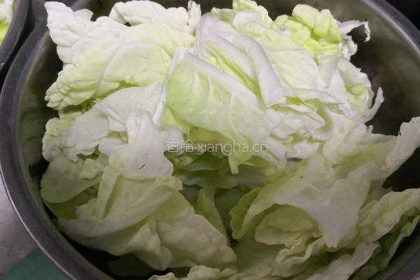 醋溜白菜的做法图解3