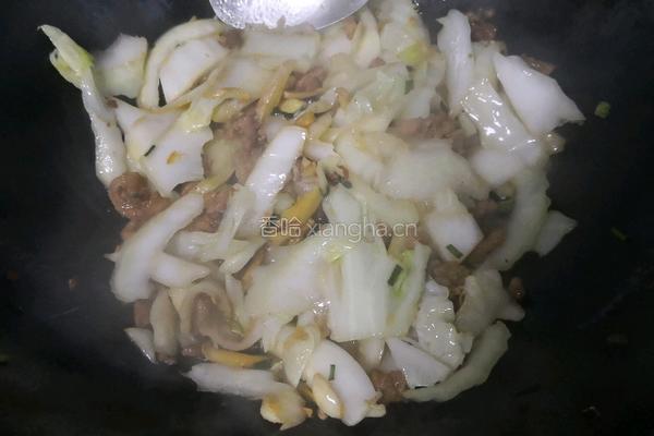 醋溜白菜的做法图解7