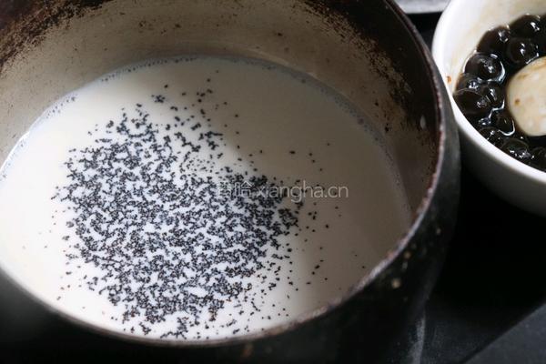 麻薯南瓜脏脏茶的做法图解5