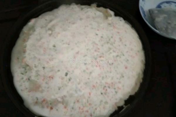 黄瓜胡萝卜鸡蛋饼的做法图解4