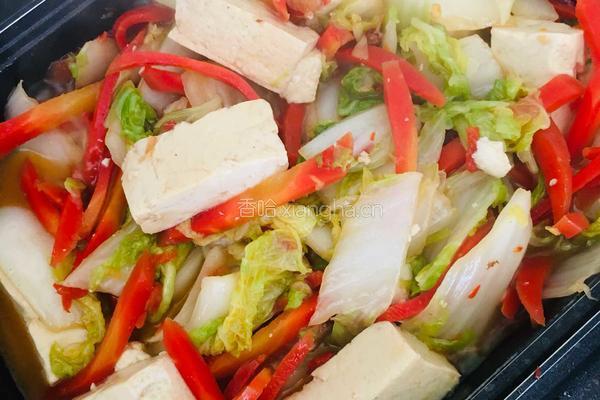 白菜胡萝卜炖豆腐的做法图解7