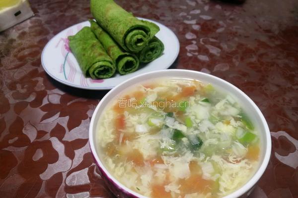 鸡蛋菠菜饼的做法图解5
