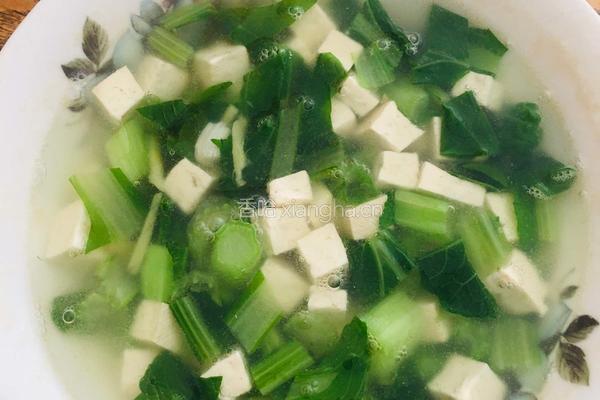 菜心豆腐羹
