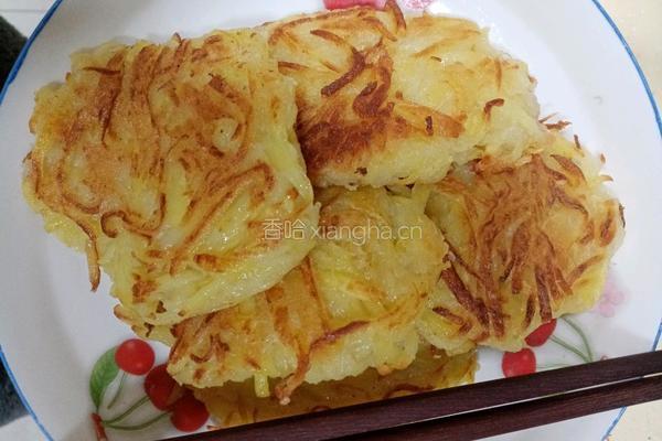 家常土豆丝饼的做法图解4