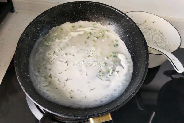 陕西特色小吃 韭菜煎饼 的做法图解19
