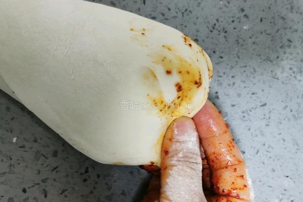 陕西小吃 辣子锅盔的做法图解13