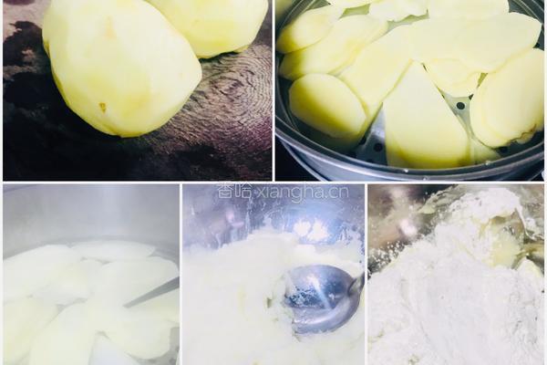 香脆可口笑脸土豆饼详解，附番茄酱制作的做法图解1