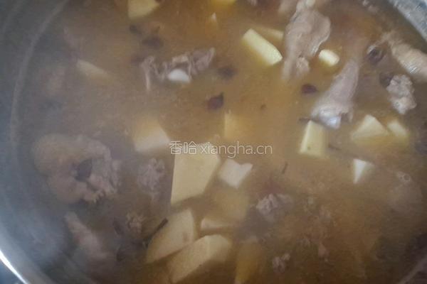 土豆炖鸡肉的做法图解4