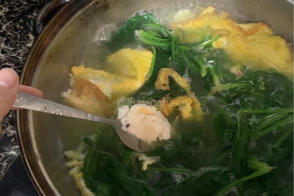 菠菜鸡蛋汤的做法图解8