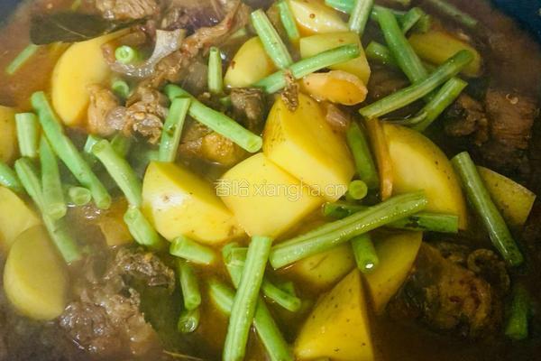 土豆豆角烧鸡肉的做法图解8