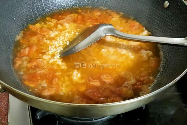 剩米饭新吃法 番茄鸡蛋烩饭的做法图解7