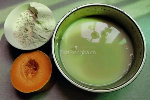 豆浆南瓜小圆子的做法图解1