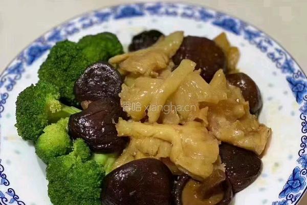 鳕鱼胶焖香菇的做法图解9