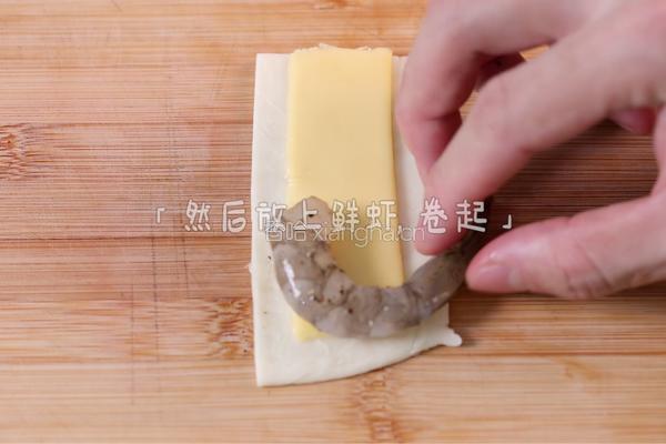 芝士鲜虾卷的做法图解3