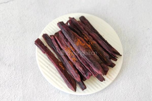 烤紫薯条的做法图解10